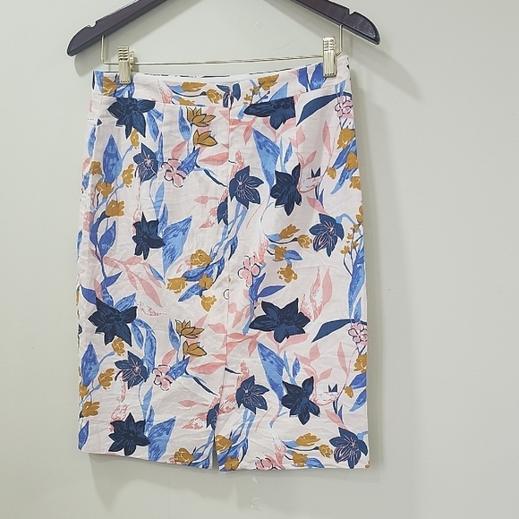 J. Crew Blue and Orange Pencil Skirt for Resort Wear - Picture 5 of 9